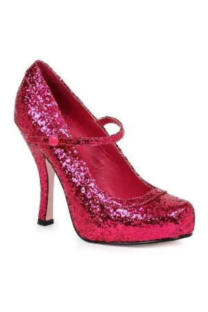 423-CANDY Costume Pump | Fuchsia Glitter