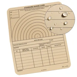 6 X 5 Combat Range Card