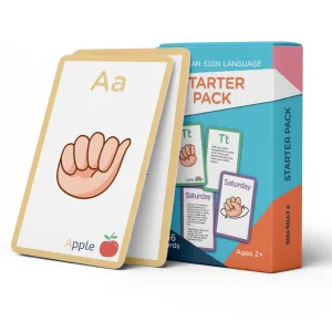 American Sign Language Flash Cards for Toddlers - ASL Flash Cards for Babies, Toddlers