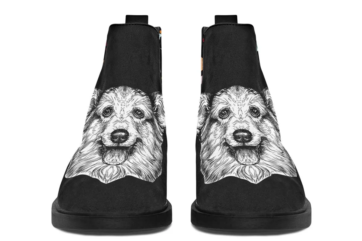 Artsy Corgi Neat Vibe Boots