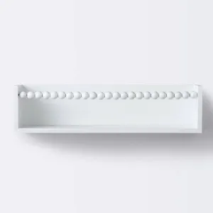 Beaded Decorative Wall Shelf - White - Cloud Island