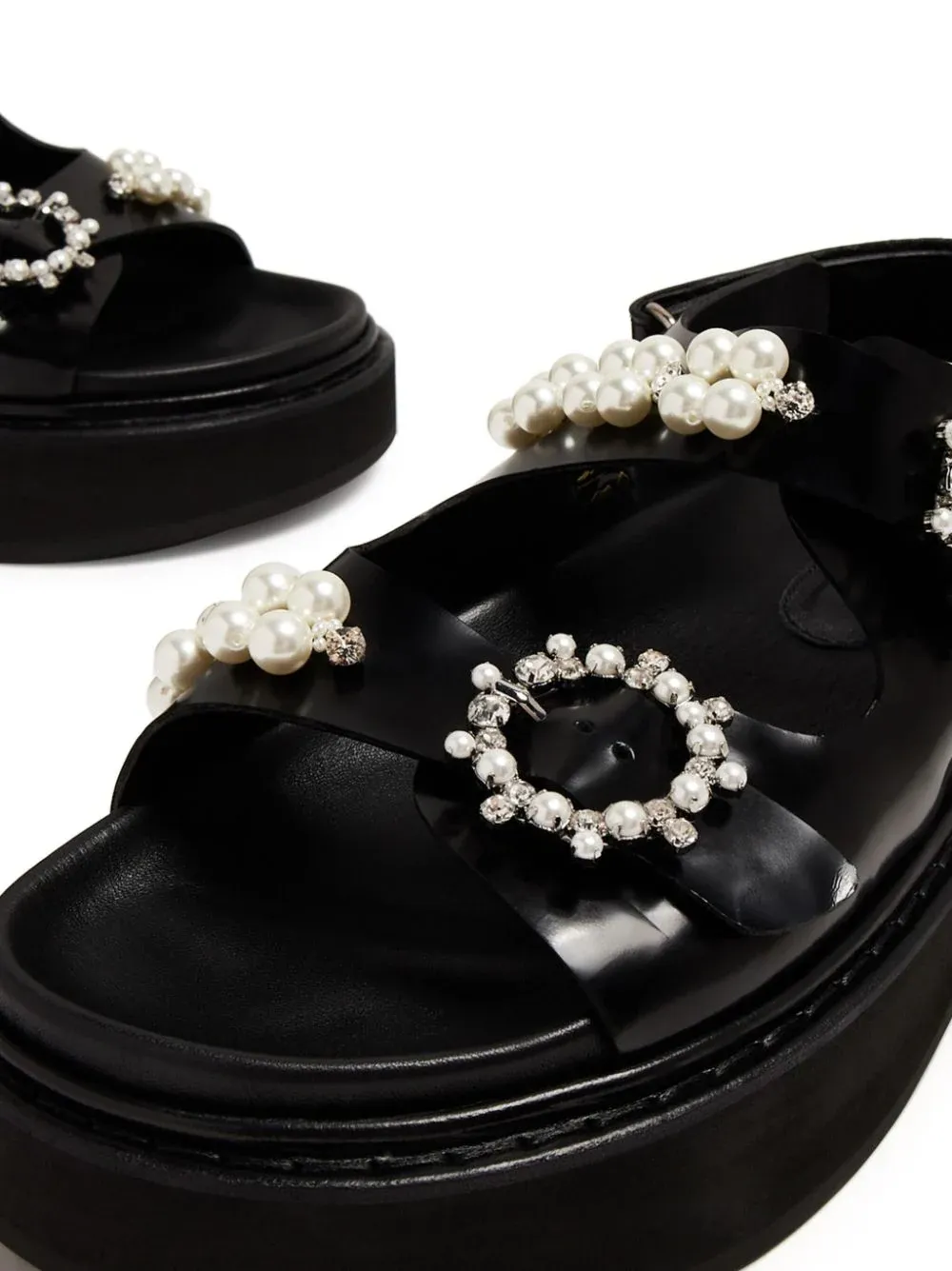 Beaded Platform Sandals