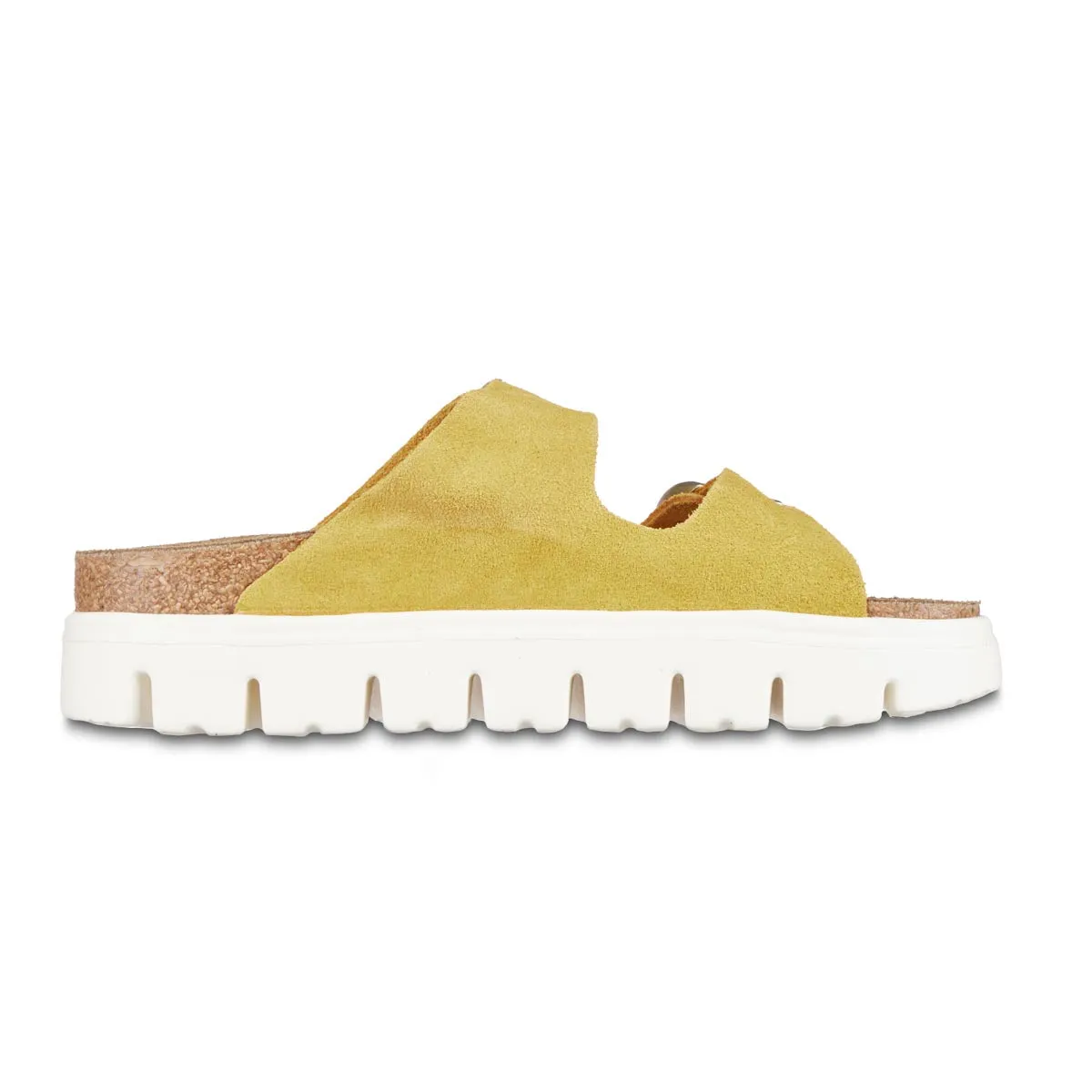 Birkenstock Arizona Platform Suede Leather Sandals