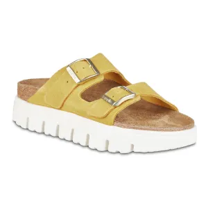 Birkenstock Arizona Platform Suede Leather Sandals