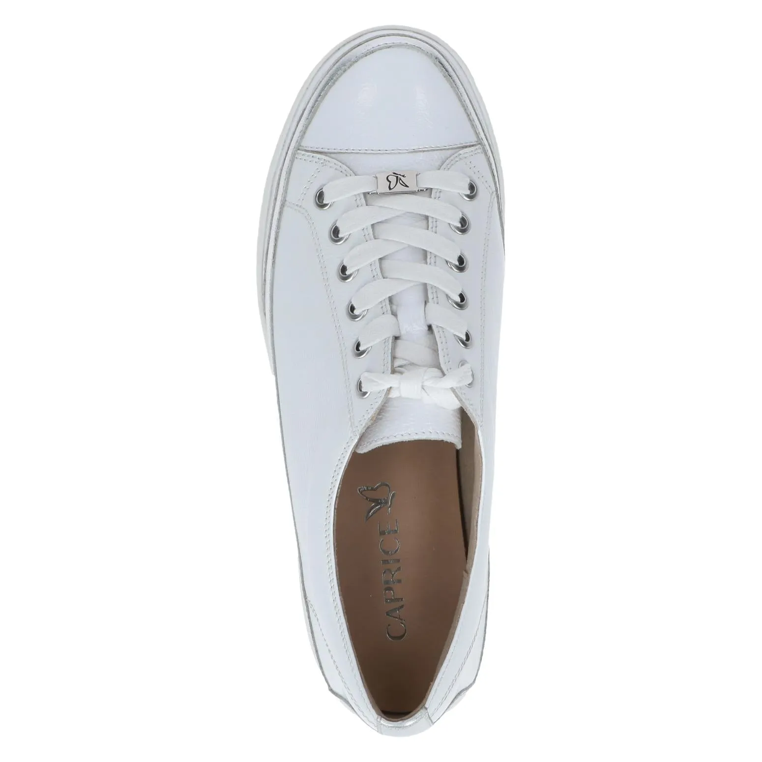 Caprice Ladies Lace Up Patent Sneaker