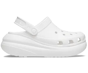 Crocs Classic Crush Platform Clogs Sandals - White