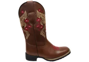 D Milton Claire Womens Comfortable Leather Western Cowboy Boots