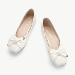 Metal Bowknot Square Flats