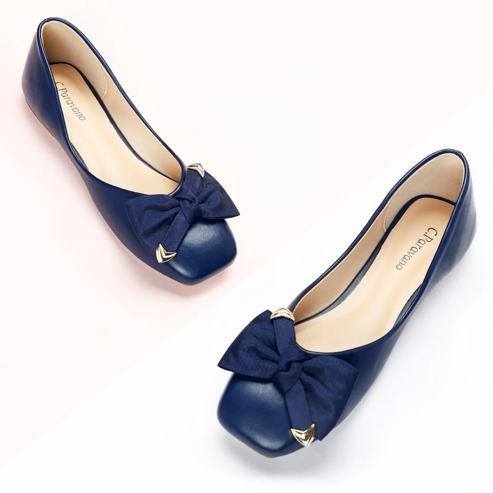 Metal Bowknot Square Flats