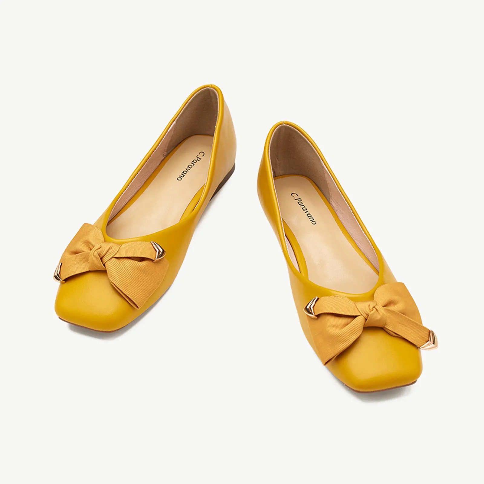 Metal Bowknot Square Flats