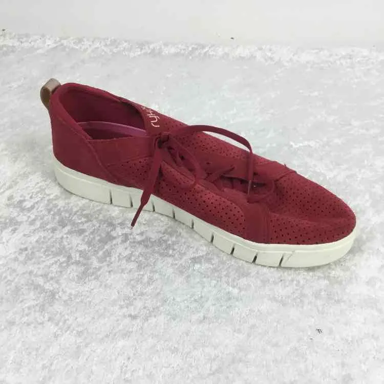 Ryka Women Size 8.5 Cherry Leather Lace Up Sneakers