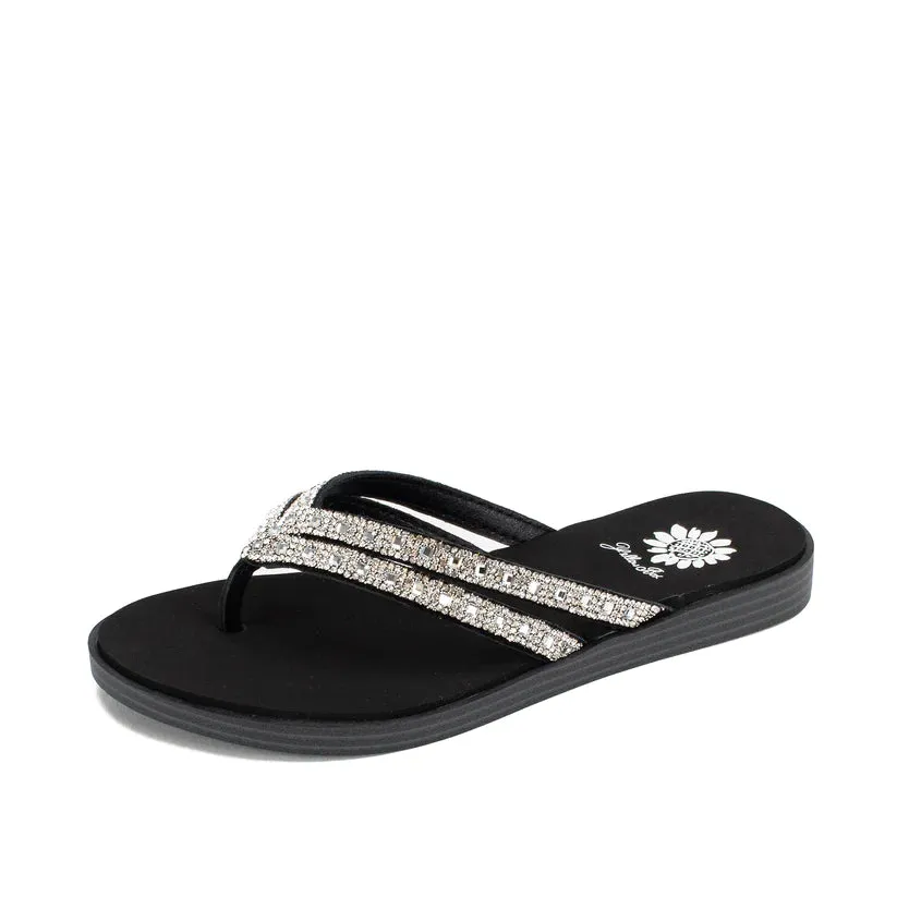 Yellow Box | Dual Strap Flip Flops | Dalia - Clear