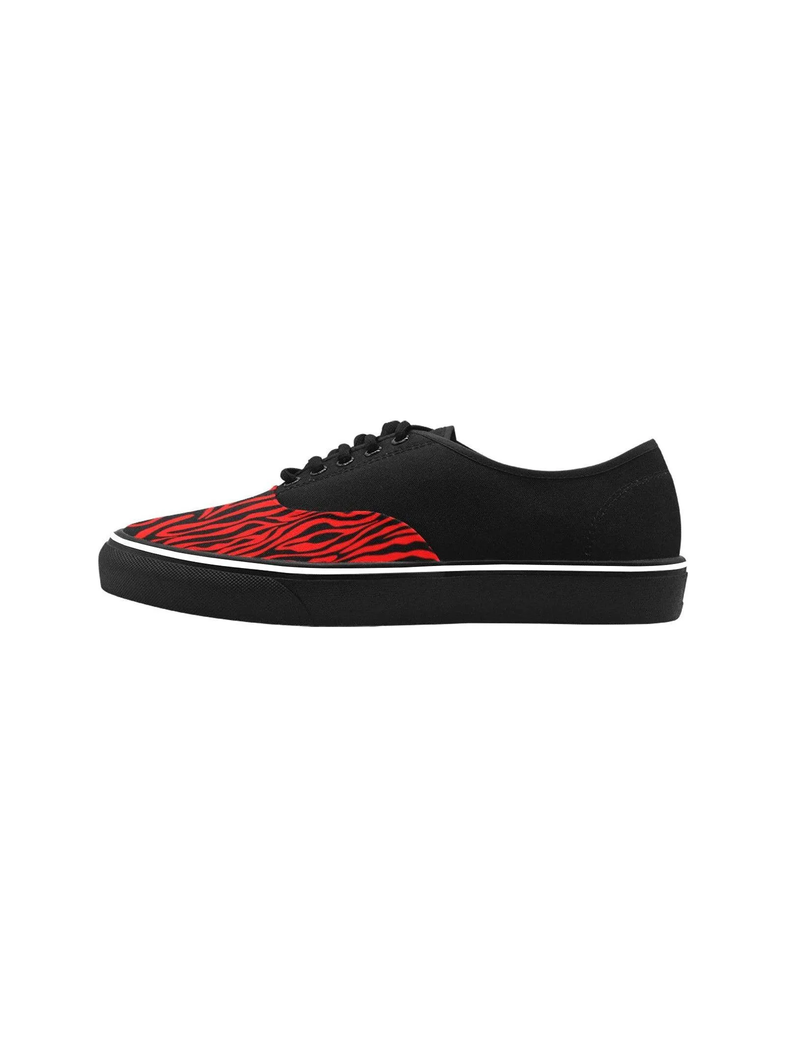 Zebra Red Men's Creeper Sneakers