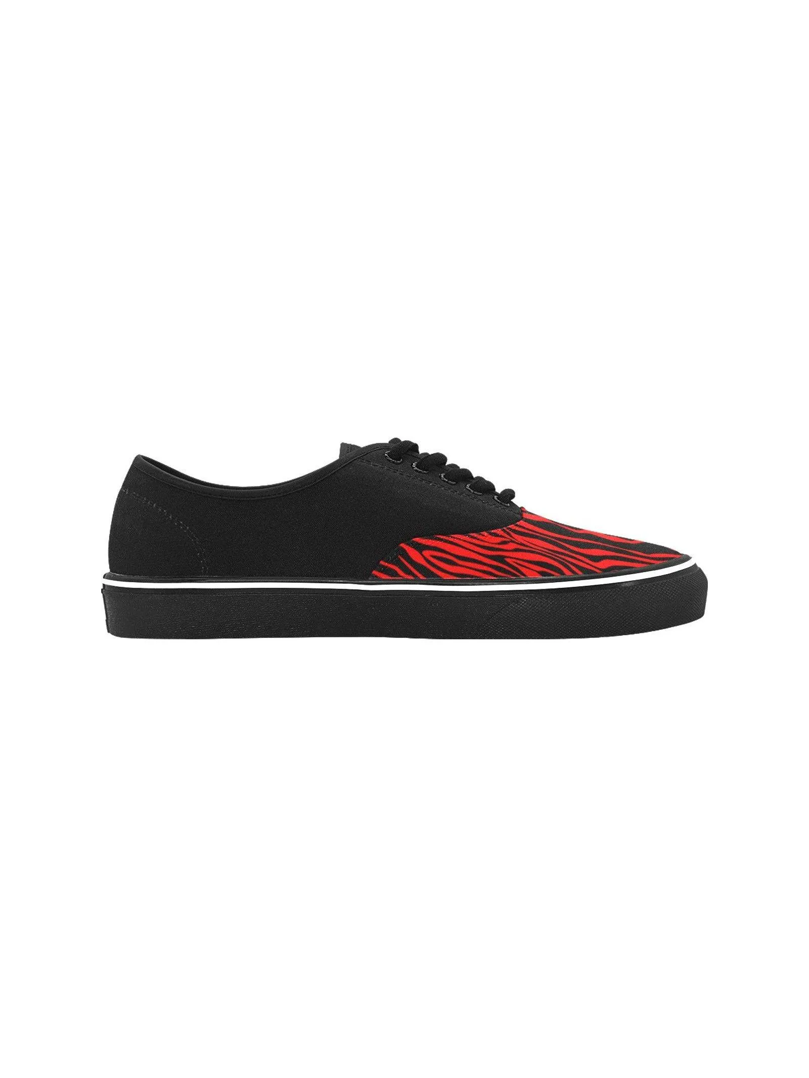 Zebra Red Men's Creeper Sneakers