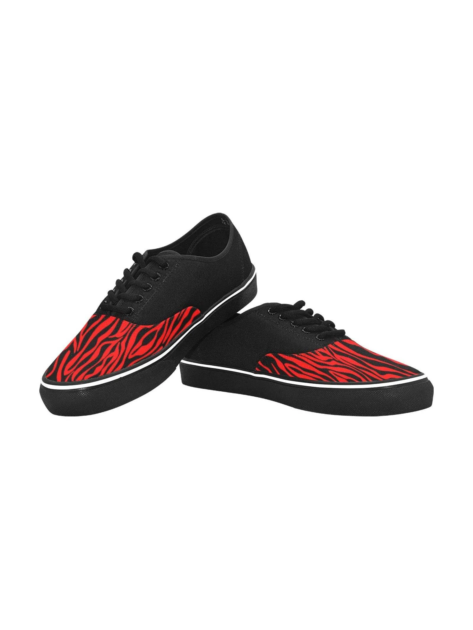 Zebra Red Men's Creeper Sneakers